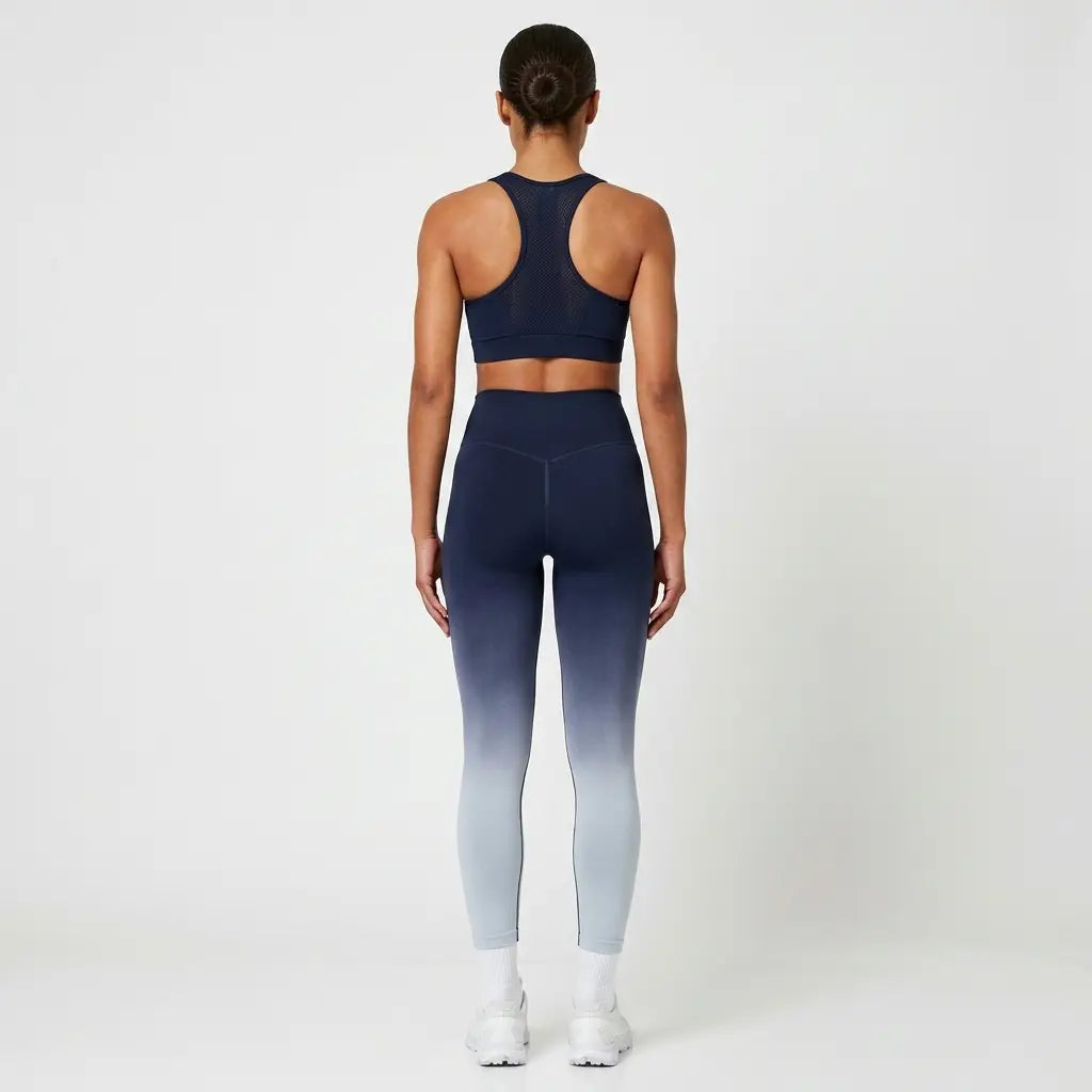 Snuggz Fit Super Stretch Tie Dye Sculpt Black/Grey Legging Bar Set