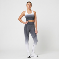 Snuggz Fit Super Stretch Tie Dye Sculpt Grey-White Legging Bar Set