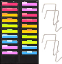 Thumbnail for Hippo Creation Pocket Chart (Black - 1 Pack 20 Pockets) - liquidation.store