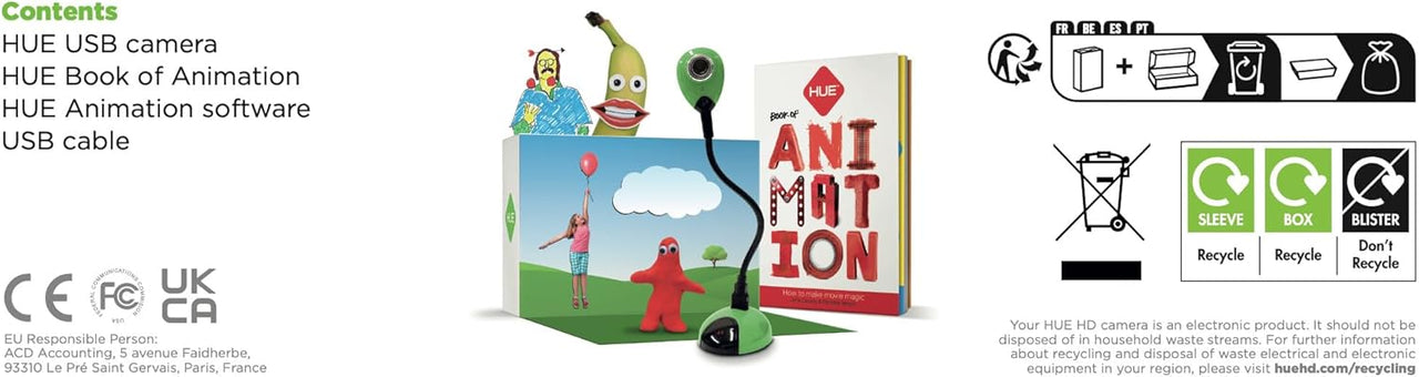 HUE Animation Studio: Complete Stop Motion Animation Kit - liquidation.store