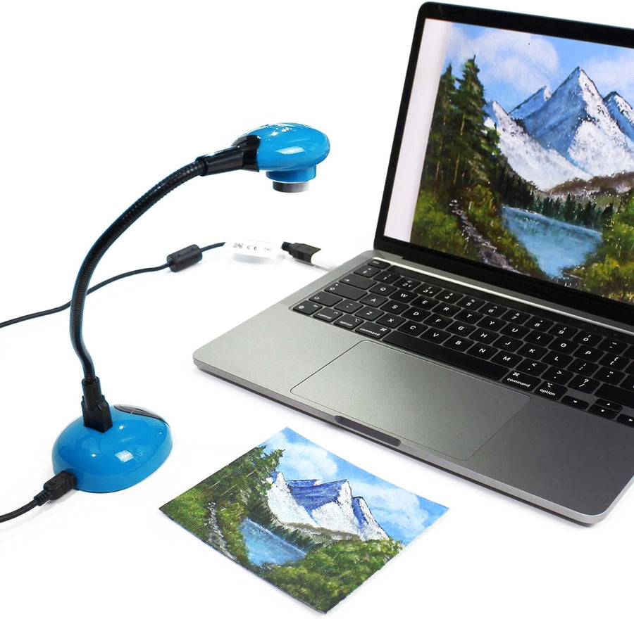 HUE HD portable USB camera and visualiser (Blue) – liquidation.store