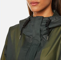 Thumbnail for Hunter Women Raincoat Vinyl Smock - Dark Olive - XS (Size 6) - liquidation.store