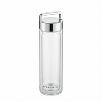 Thumbnail for Hydranista glass water bottle - Silver Lid - liquidation.store