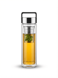 Thumbnail for Hydranista glass water bottle - Silver Lid - liquidation.store