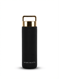 Thumbnail for Hydranista Glass Water Bottle with infuser 500ml - Gold Lid - liquidation.store