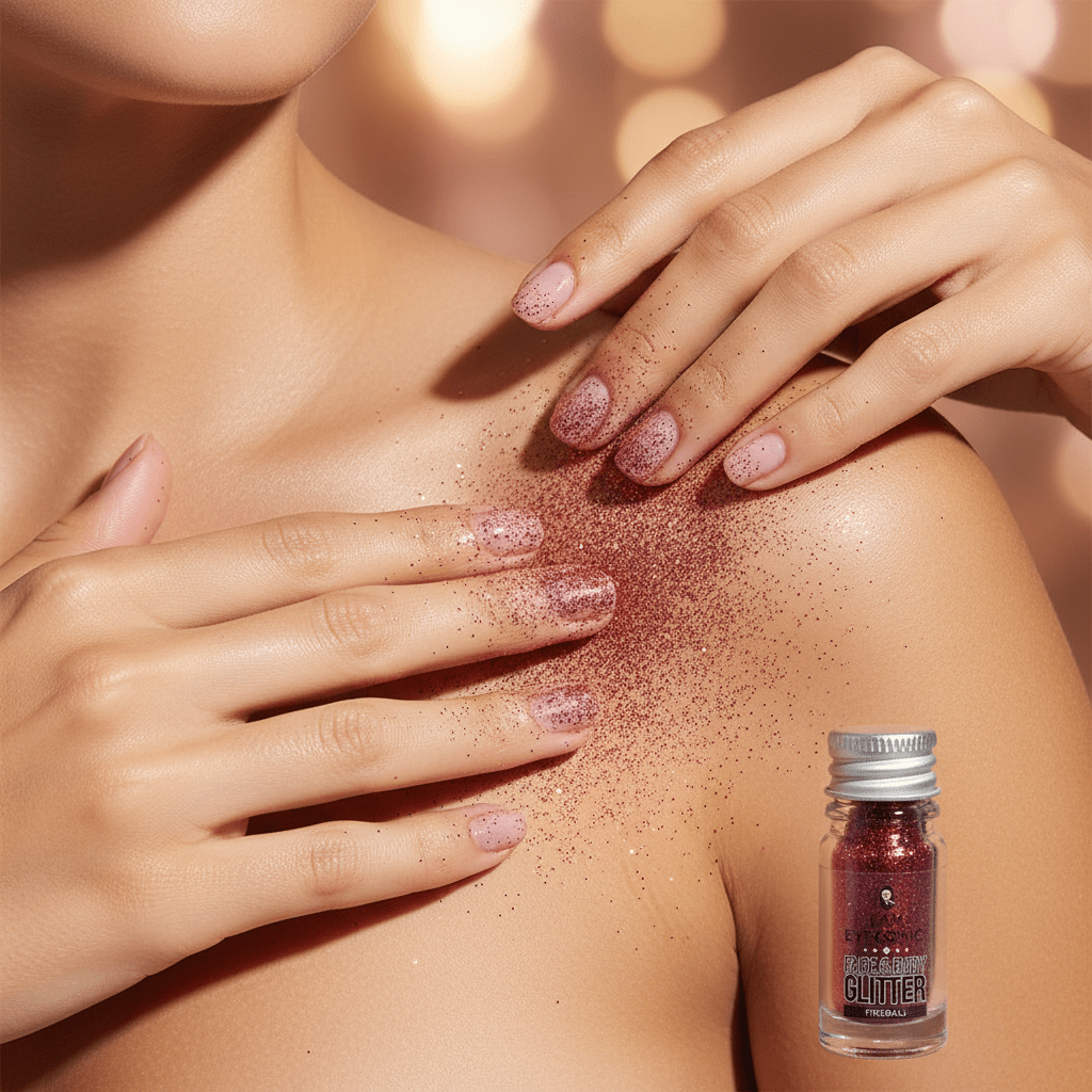 I AM Eyeconic Fireball Red Face & Body Glitter 4g - liquidation.store