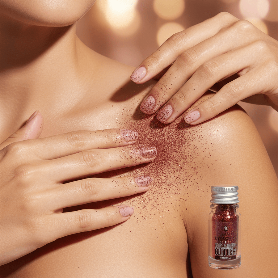 I AM Eyeconic Fireball Red Face & Body Glitter 4g - liquidation.store