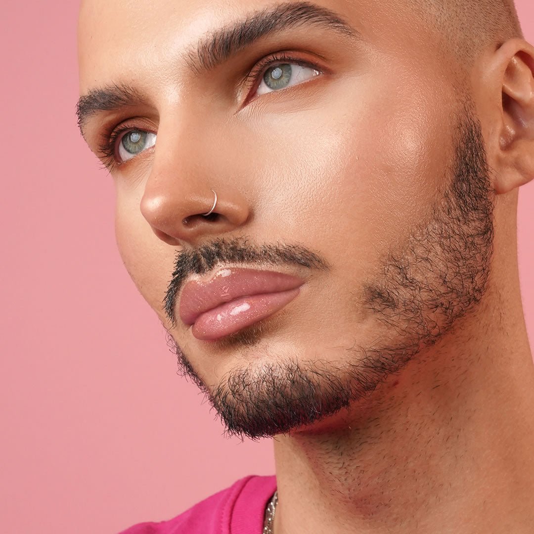 I Am Eyeconic Ice Me Out Lip Gloss - Sheer with champagne rose pearls (3ml) - liquidation.store