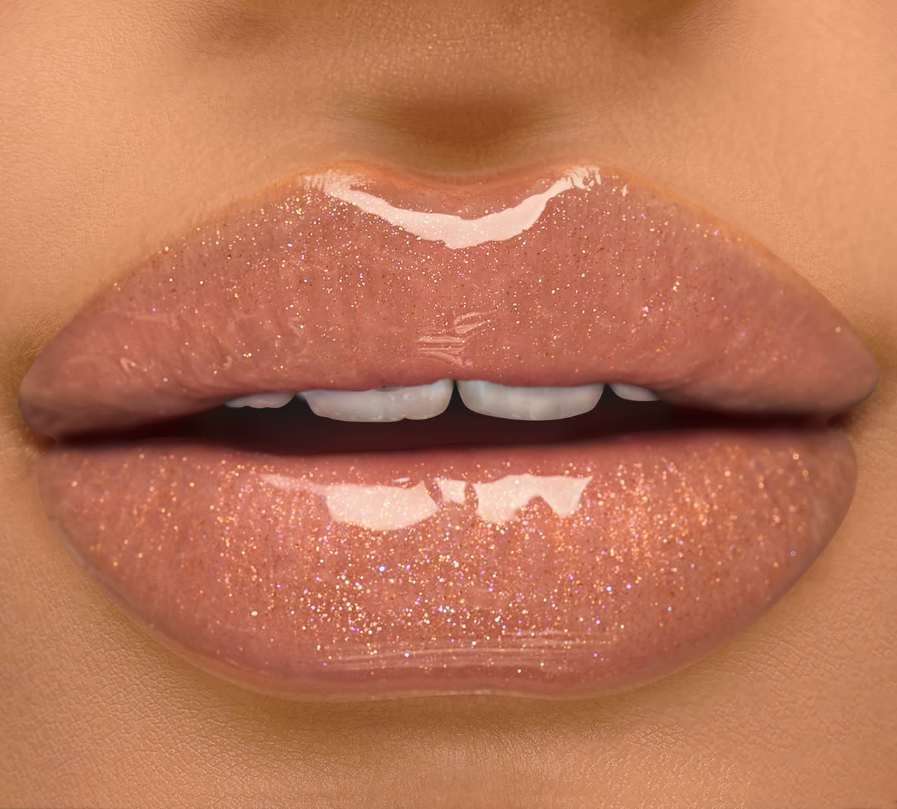 I Am Eyeconic Ice Me Out Lip Gloss - Sheer with champagne rose pearls (3ml) - liquidation.store