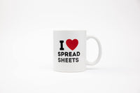 Thumbnail for I Love Spreadsheets Mug - 325ml - liquidation.store