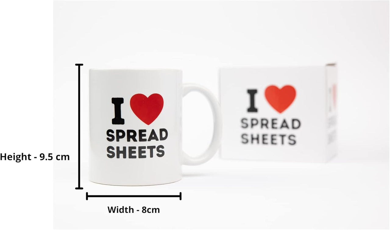 I Love Spreadsheets Mug - 325ml - liquidation.store