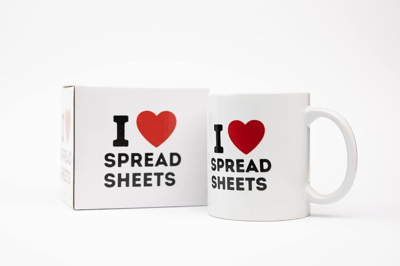 I Love Spreadsheets Mug - 325ml - liquidation.store