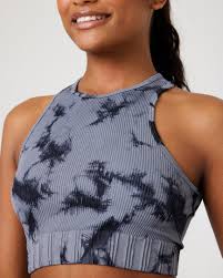 SnuggzFit Seamless Tie Dye Cropped Tank Top