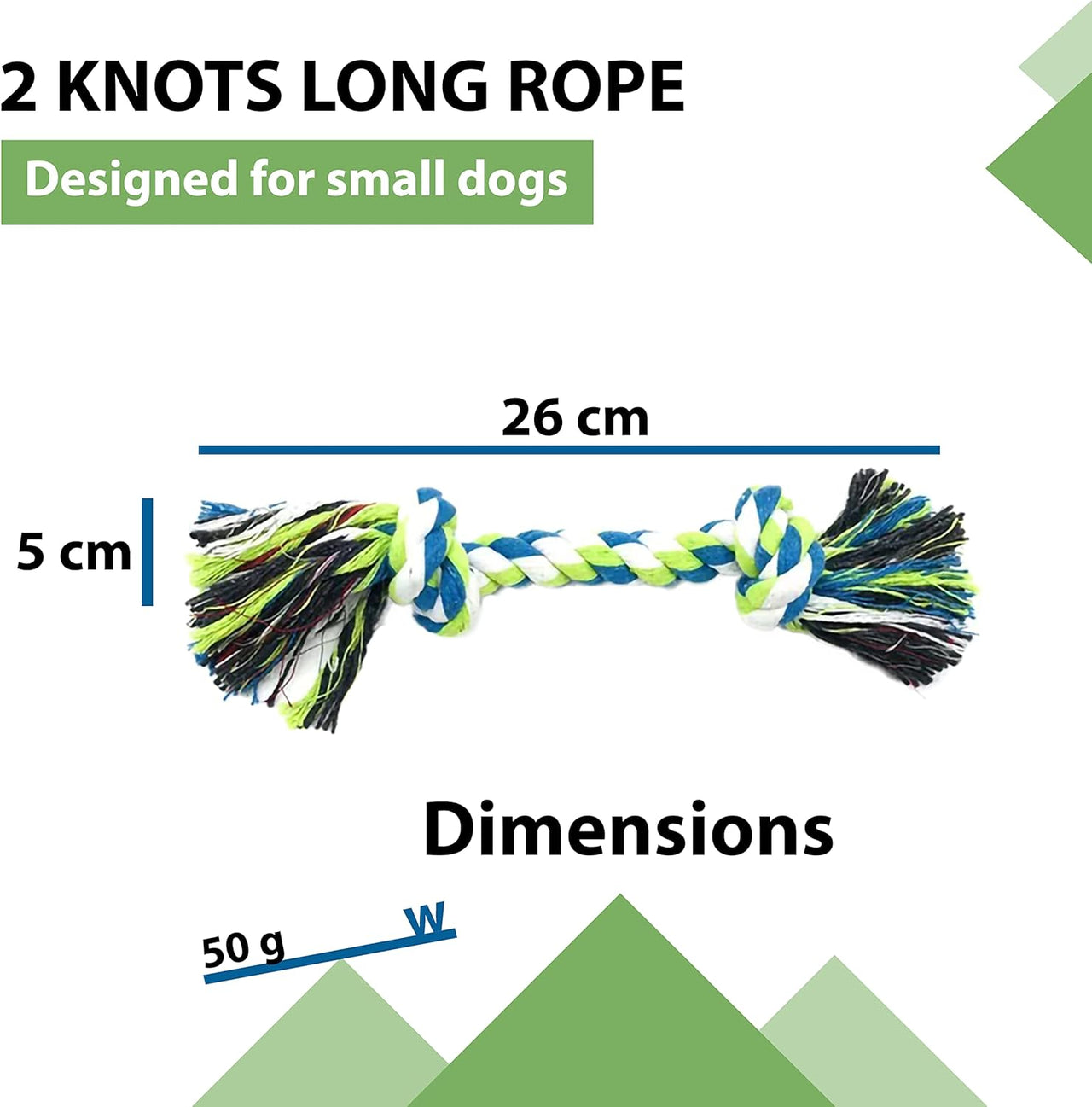 Indestructible Dog Rope Toys (2 Pack) - Small to Medium Dog - liquidation.store