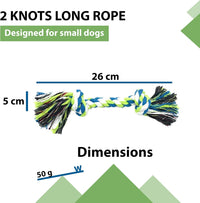 Thumbnail for Indestructible Dog Rope Toys (2 Pack) - Small to Medium Dog - liquidation.store