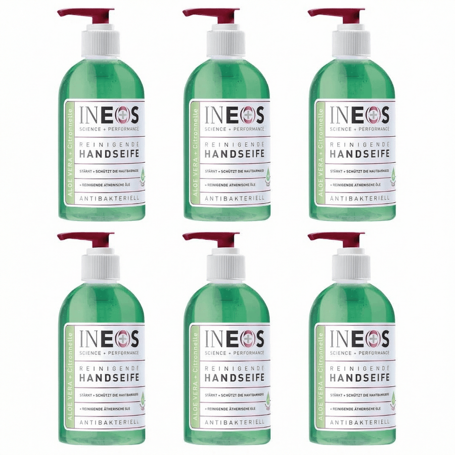 INEOS Liquid Moisturising Handsoap Aloe Vera & Citronnelle 250ml x 6 - liquidation.store