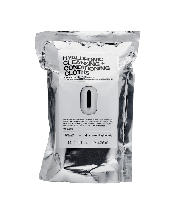 ISAMAYA x Conserving Beauty Hyaluronic Cleansing Conditioning Cloths - 120 Cloths - liquidation.store