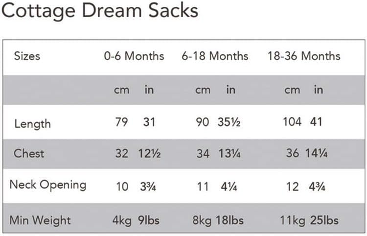 Juddlies Organic Cottage Dreamsack - Lake Blue (0 - 6M) - liquidation.store