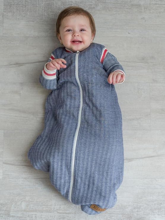 Juddlies Organic Cottage Dreamsack - Lake Blue (0 - 6M) - liquidation.store