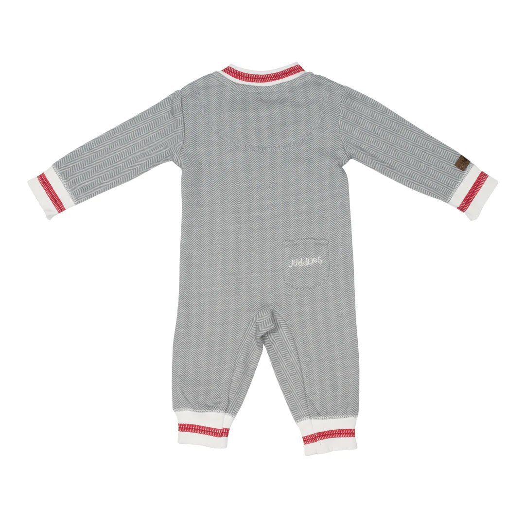 Juddlies Organic Cottage Playsuit - Driftwood Grey (Newborn) - liquidation.store
