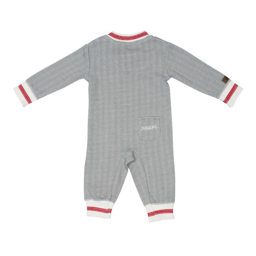 Juddlies Organic Cottage Playsuit - Driftwood Grey (Newborn) - liquidation.store