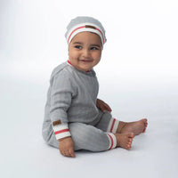 Juddlies Organic Cottage Playsuit - Driftwood Grey (Newborn) - liquidation.store
