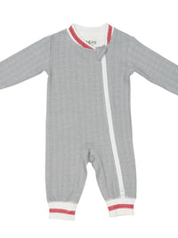 Juddlies Organic Cottage Playsuit - Driftwood Grey (Newborn) - liquidation.store