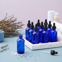 Thumbnail for Juvale Mini Blue Glass Dropper Bottles - 2 fl oz 24 - Pack - liquidation.store