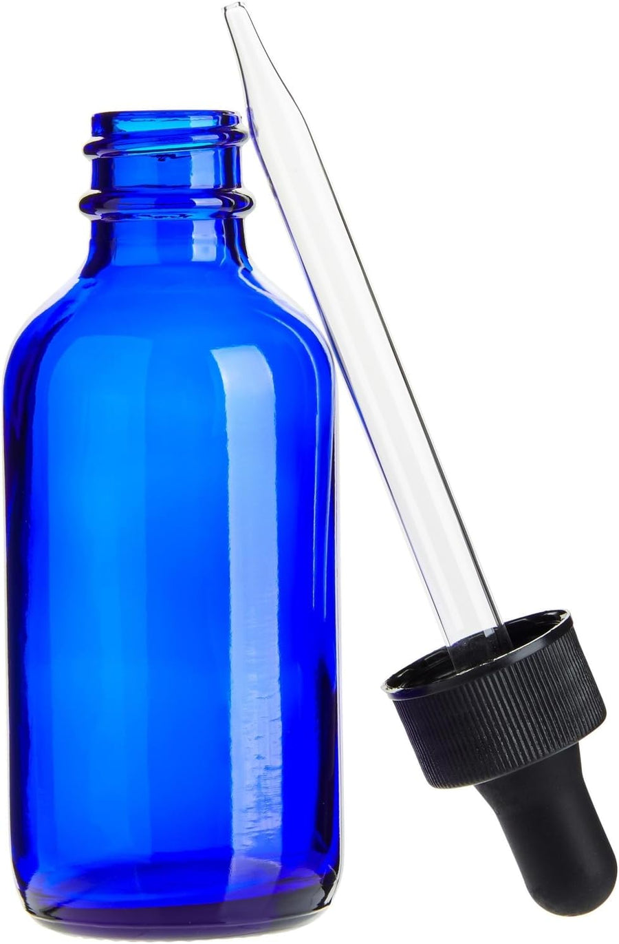 Juvale Mini Blue Glass Dropper Bottles - 2 fl oz 24 - Pack - liquidation.store