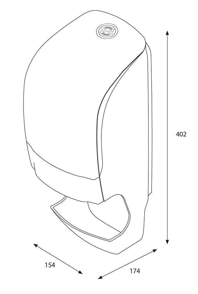 Katrin AH078 - W Inclusive System Toilet Dispenser - liquidation.store