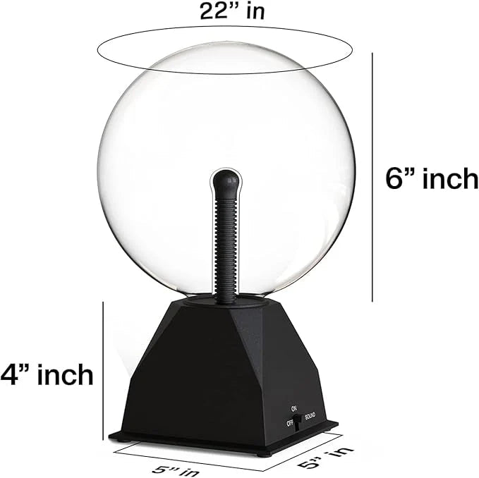 Kicko Purple Plasma Ball - Touch & Sound Sensitive Lightning Lamp - liquidation.store