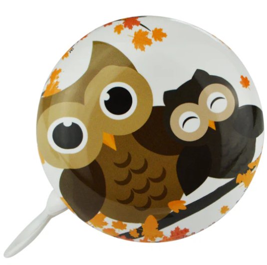 Kiddimoto Owl White Bike Bell - liquidation.store