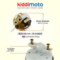 Thumbnail for Kiddimoto Owl White Bike Bell - liquidation.store