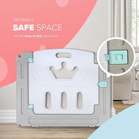 Thumbnail for KIDOOLA Adjustable Plastic Baby Toddler Playpen - Grey - liquidation.store