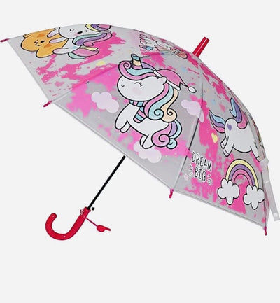 Kids Dome Umbrella - Pink Unicorn - liquidation.store