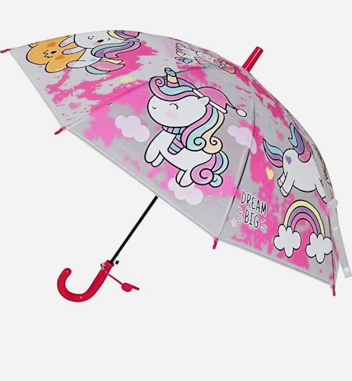 Kids Dome Umbrella - Pink Unicorn - liquidation.store