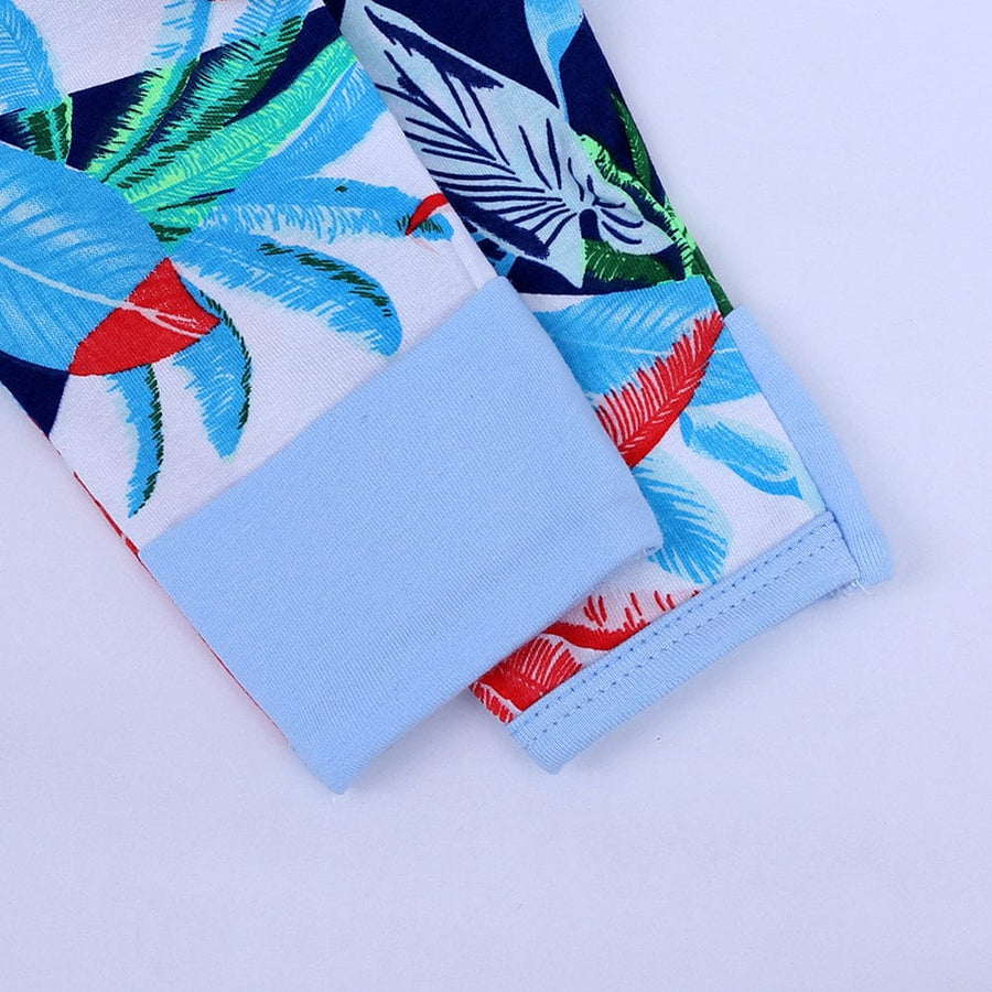 Kids Tales Abstract Fronds Baby Zip Sleepsuit (Various Sizes) - liquidation.store