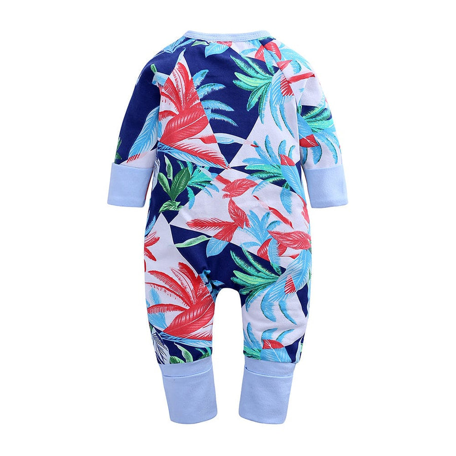Kids Tales Abstract Fronds Baby Zip Sleepsuit (Various Sizes) - liquidation.store