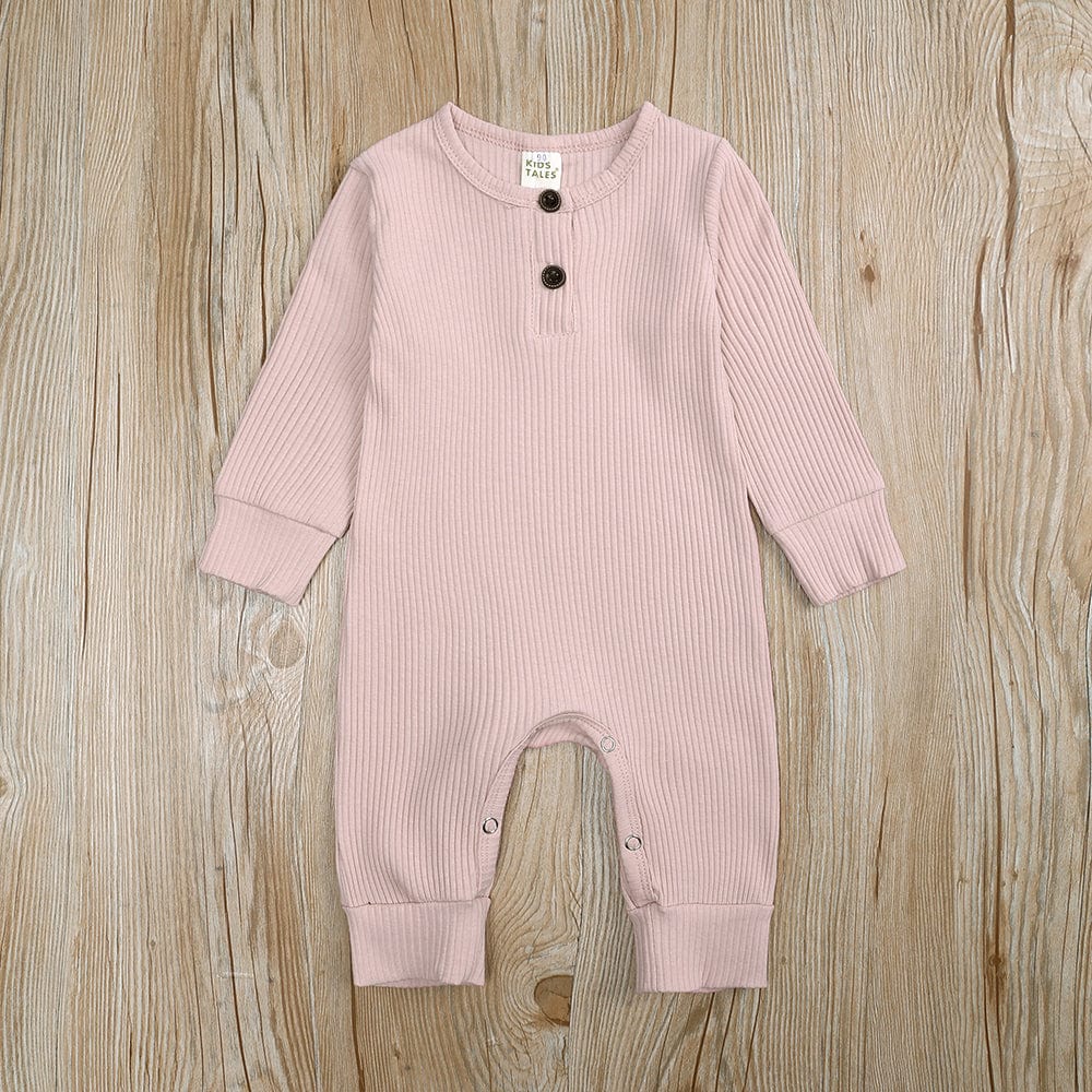 Kids Tales Blush Henley - Style Baby Sleepsuit - Various Sizes - liquidation.store