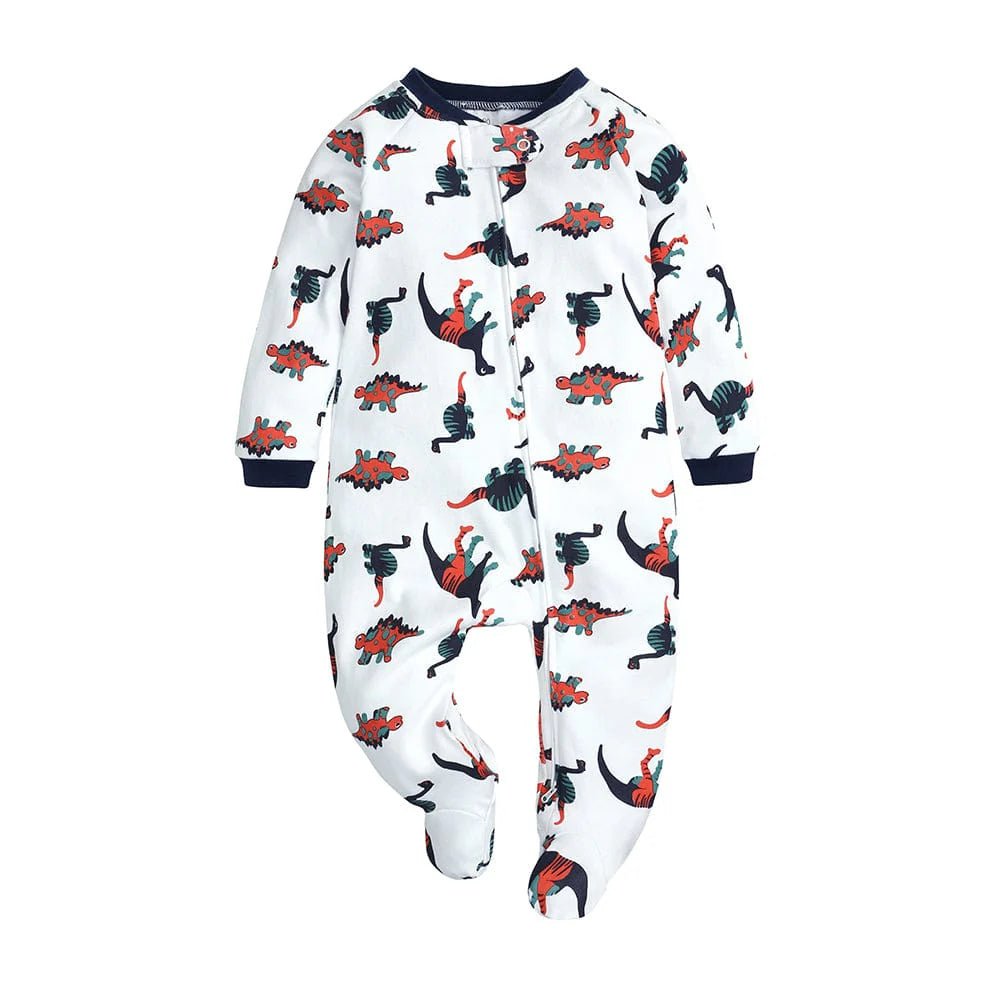Kids Tales Dino Determined Zip Baby Sleepsuit (Various Sizes) - liquidation.store
