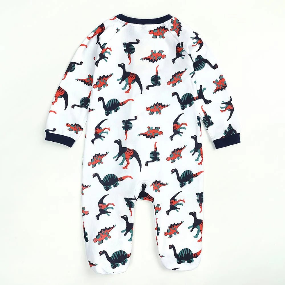 Kids Tales Dino Determined Zip Baby Sleepsuit (Various Sizes) - liquidation.store