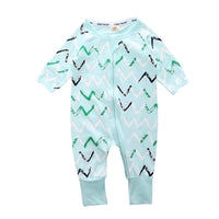 Thumbnail for Kids Tales Green Abstract Zip Sleepsuit (Various Sizes) - liquidation.store
