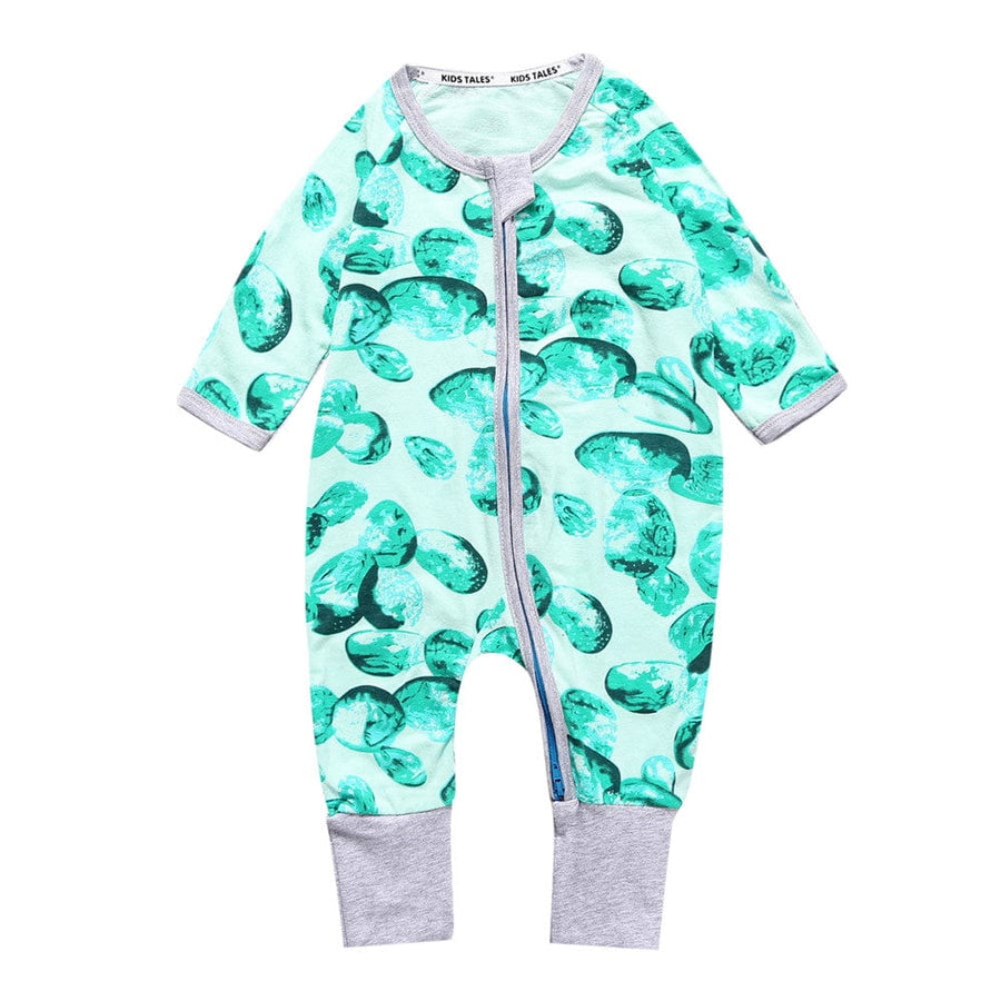 Kids Tales Green Dreams Baby Zip Sleepsuit (Various Sizes) - liquidation.store
