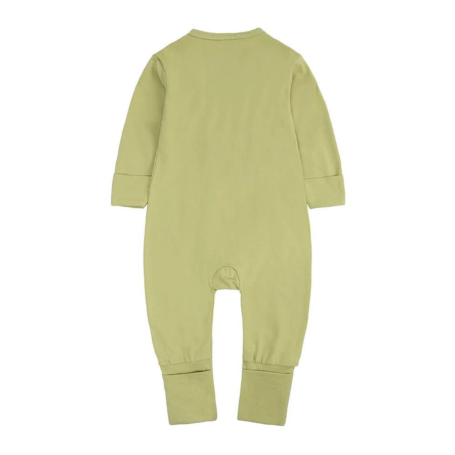 Kids Tales Lime Green Zip Sleepsuit (Various Sizes) - liquidation.store