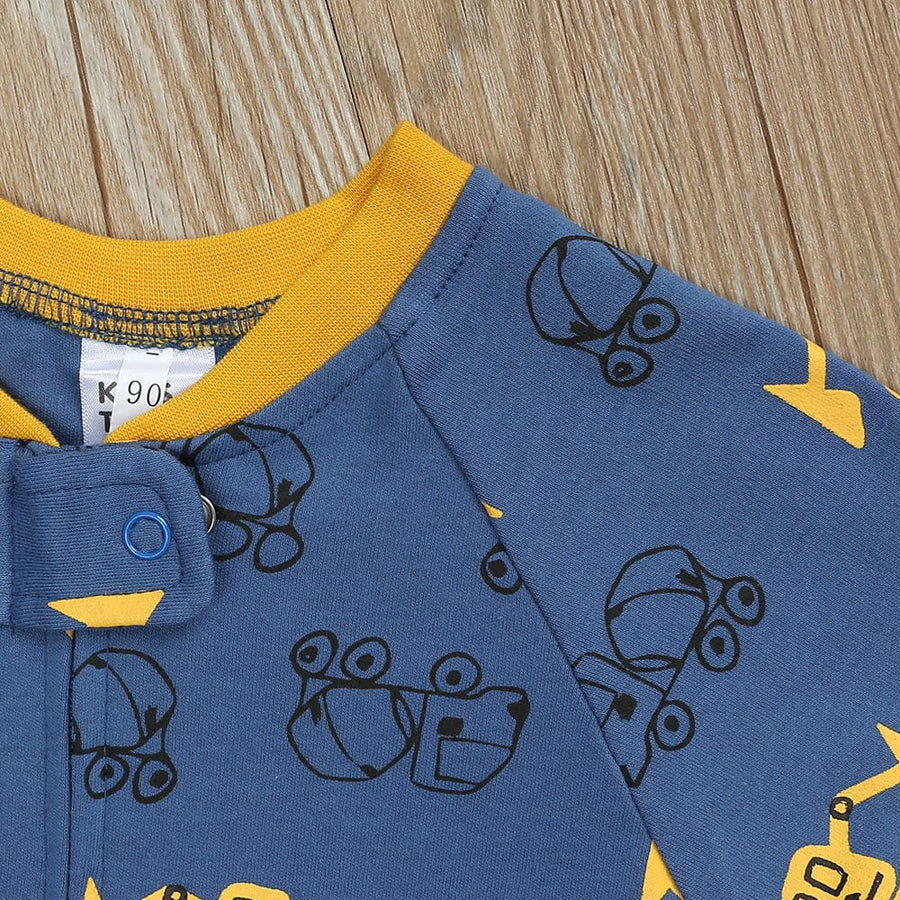 Kids Tales No Diggidy Zip Baby Sleepsuit (Various Sizes) - liquidation.store