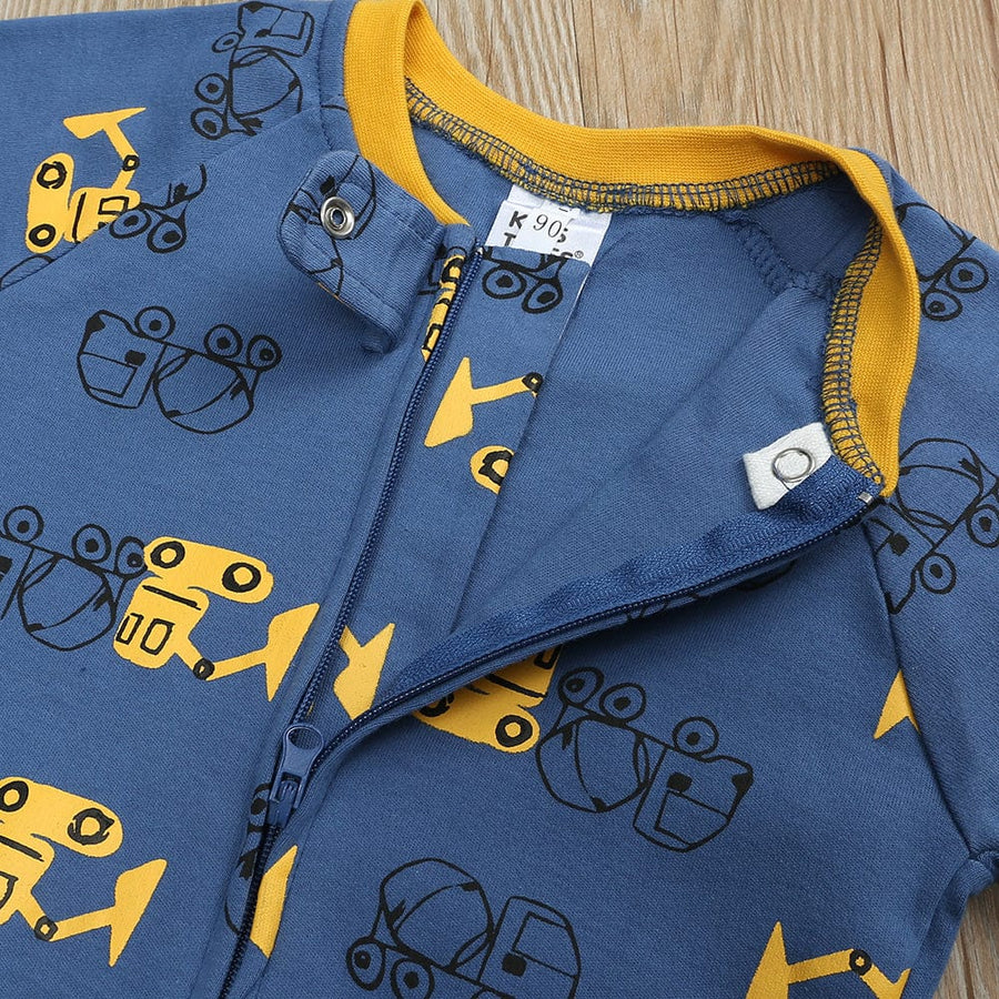 Kids Tales No Diggidy Zip Baby Sleepsuit (Various Sizes) - liquidation.store