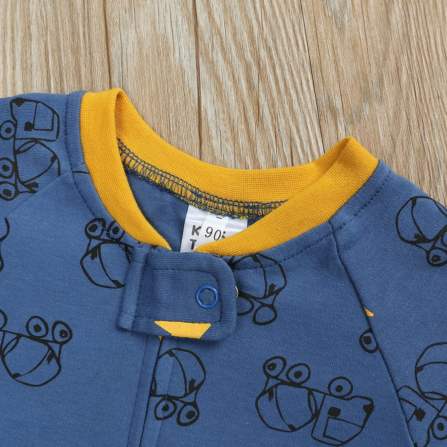 Kids Tales No Diggidy Zip Baby Sleepsuit (Various Sizes) - liquidation.store