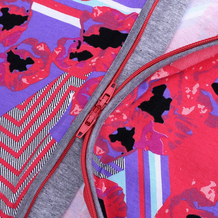 Kids Tales Pink Posy Zip Baby Sleepsuit (Various Sizes) - liquidation.store