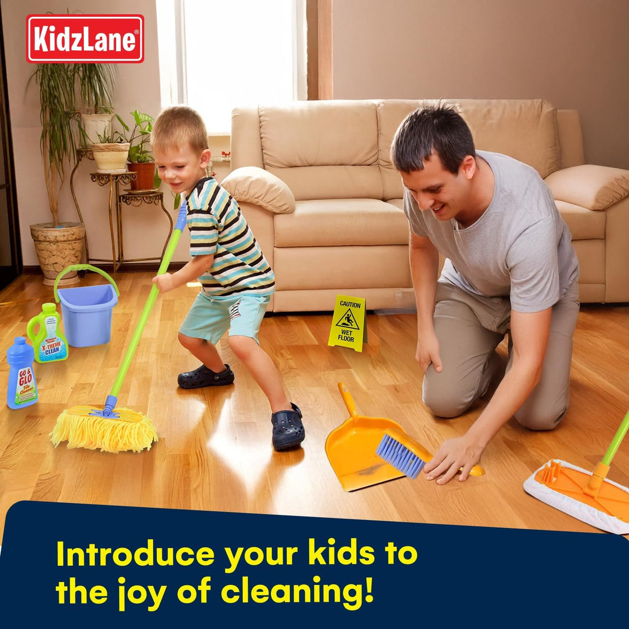 kidzlane Kids Deluxe Cleaning Playset - 3YRS+ - liquidation.store