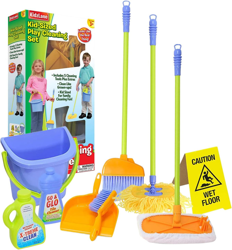 kidzlane Kids Deluxe Cleaning Playset - 3YRS+ - liquidation.store